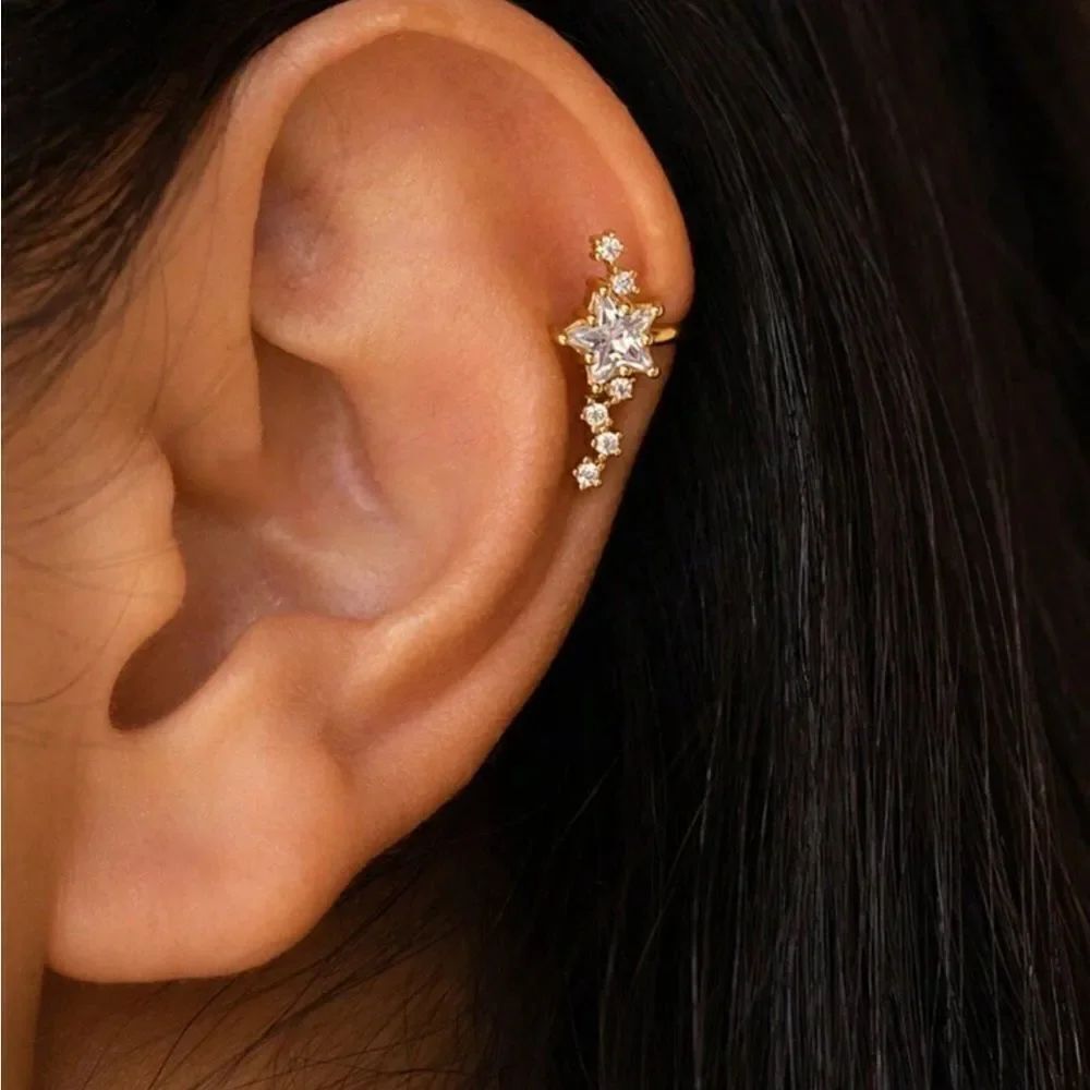 Star cuff earrings M1235